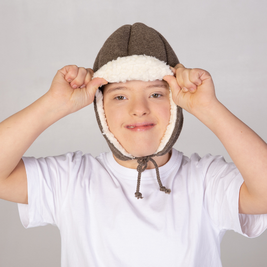 Bieber brown medical grade helmet child